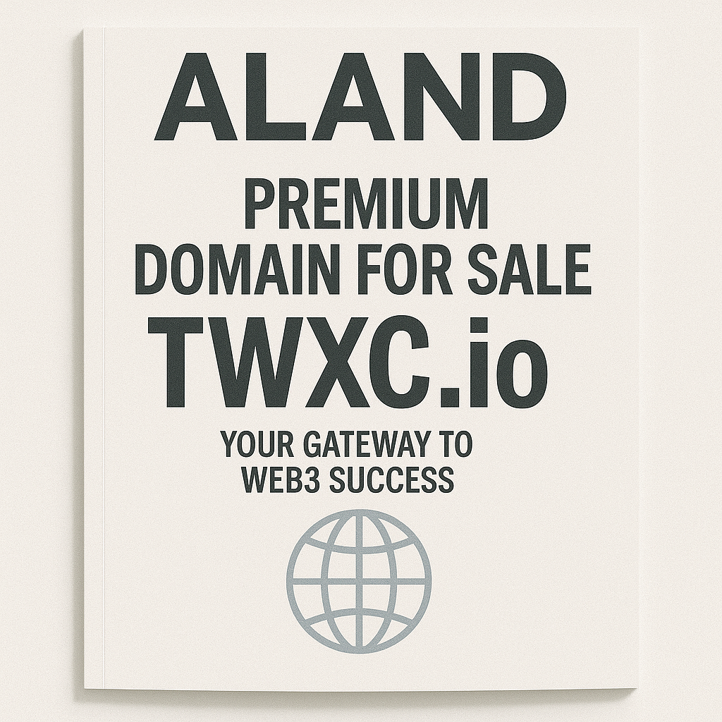 ALAND Magazine Cover – TWXC.io Premium Web3 Domain for Sale